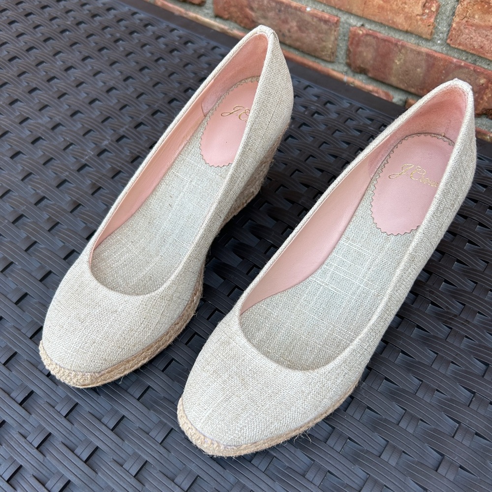 Jcrew espadrilles wedge 7.5